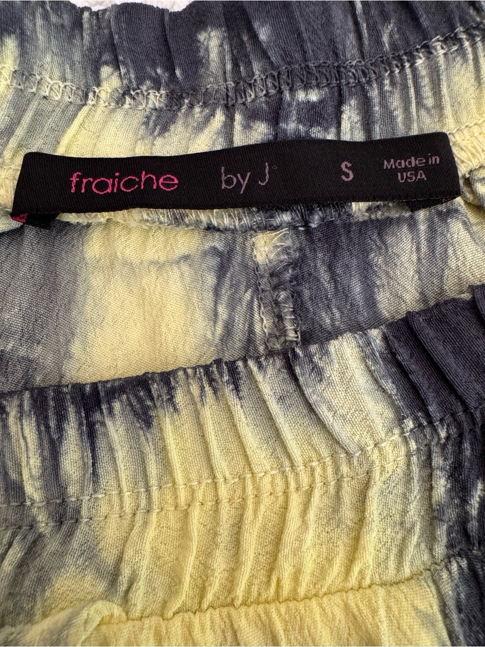 Fraiche by J Tie Dye Harem Pants Open Side Slit NWOT S - Picture 2 of 6